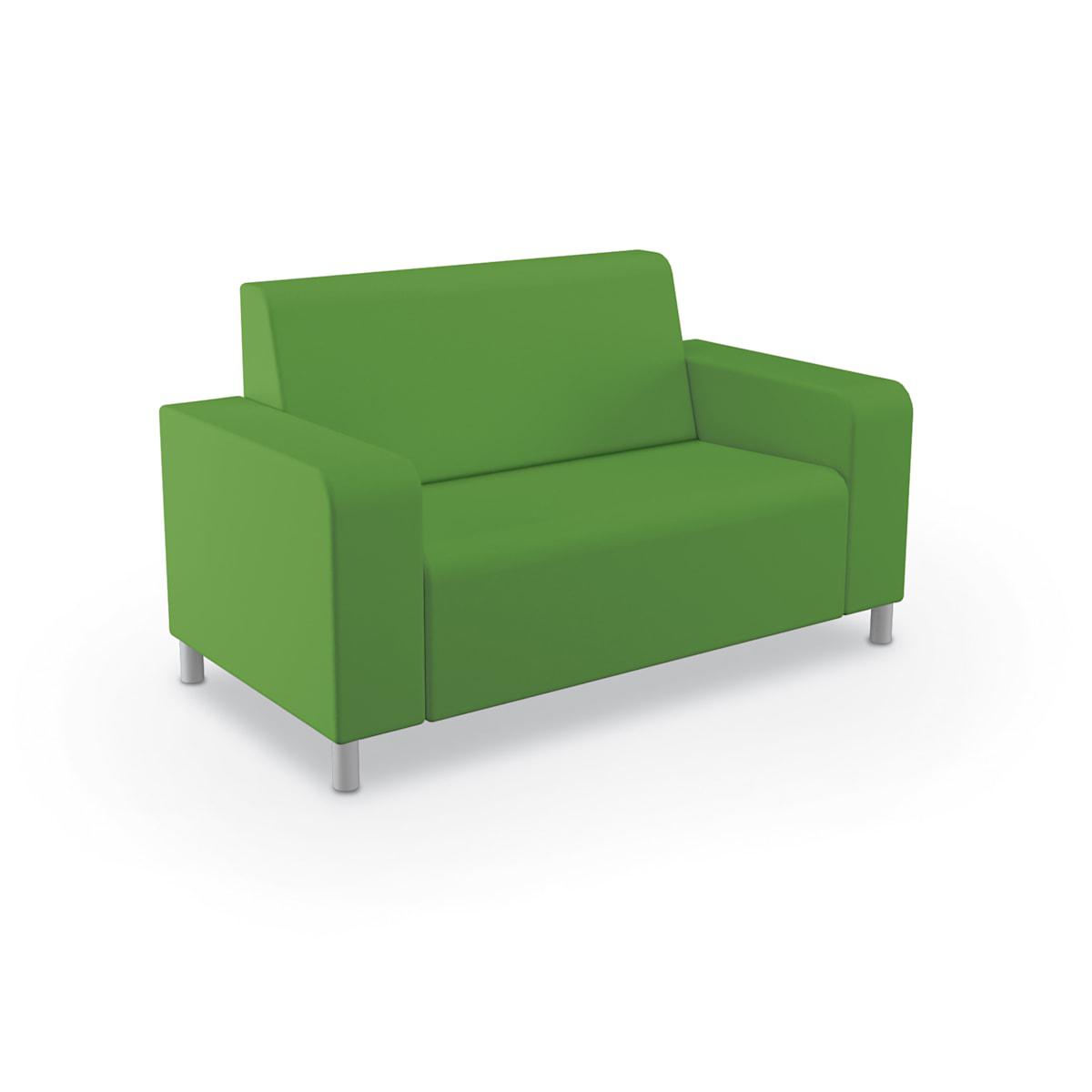 Phoeby Outdoor Soft Seating Loveseat, Both Arms