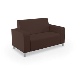 Phoeby Outdoor Soft Seating Loveseat, Both Arms