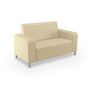 Phoeby Outdoor Soft Seating Loveseat, Both Arms