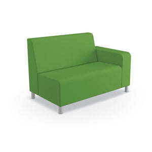 Phoeby Outdoor Soft Seating Loveseat, Left Arm