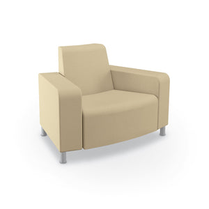 Phoeby Outdoor Soft Seating Outside Curve Chair, Both Arms