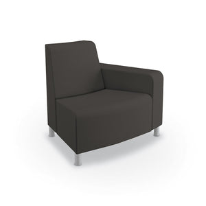 Phoeby Indoor Soft Seating Outside Curve Loveseat, Left Arm