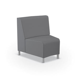 Phoeby Outdoor Soft Seating Inside Curve Chair, Armless