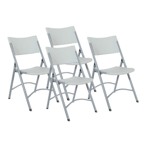Resin Folding Chair, Style A, 4-Pack