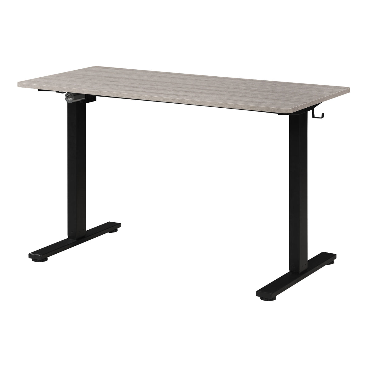 Primo 48" Sit/Stand Electric Height Adjustable Desk, Black Base with Light Grey Top