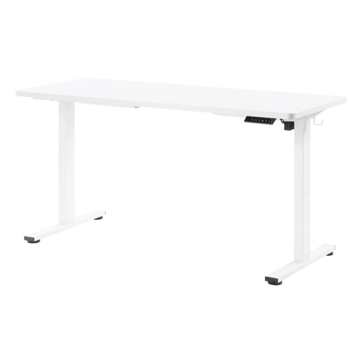 Primo 60" Sit/Stand Electric Height Adjustable Desk, White Base with White Top