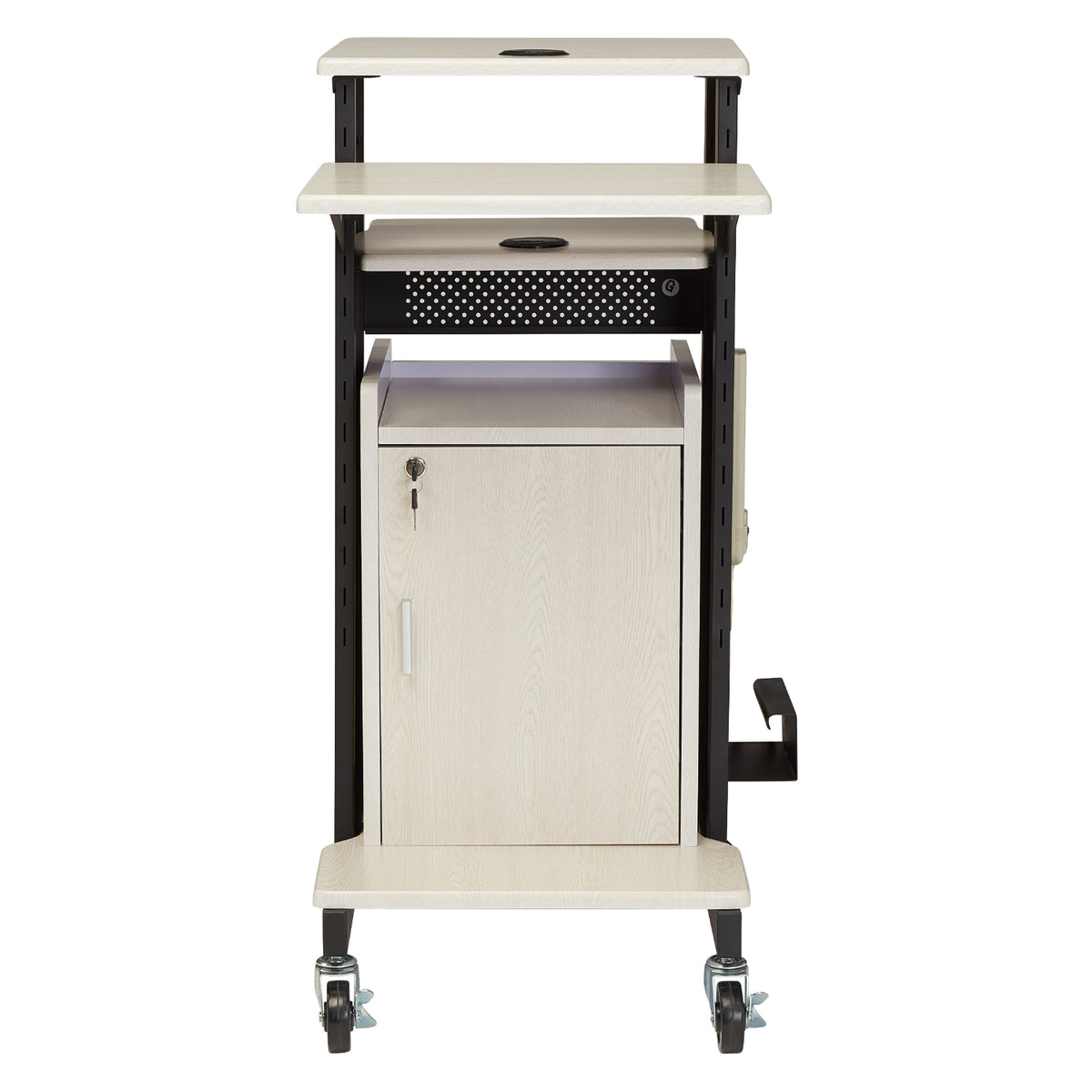 Premium Plus Presentation Cart with Storage Cabinet