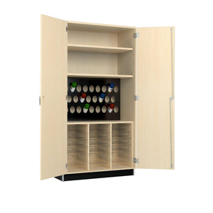 Diversified Spaces Perspective Art Supply Storage Cabinet, Maple