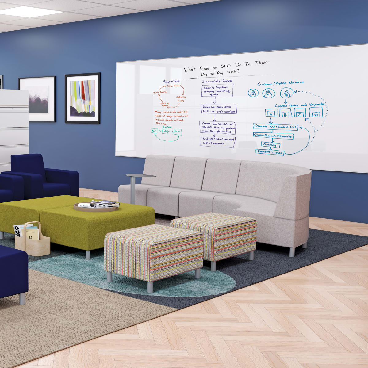 Phoeby Indoor Soft Seating Loveseat, Left Arm