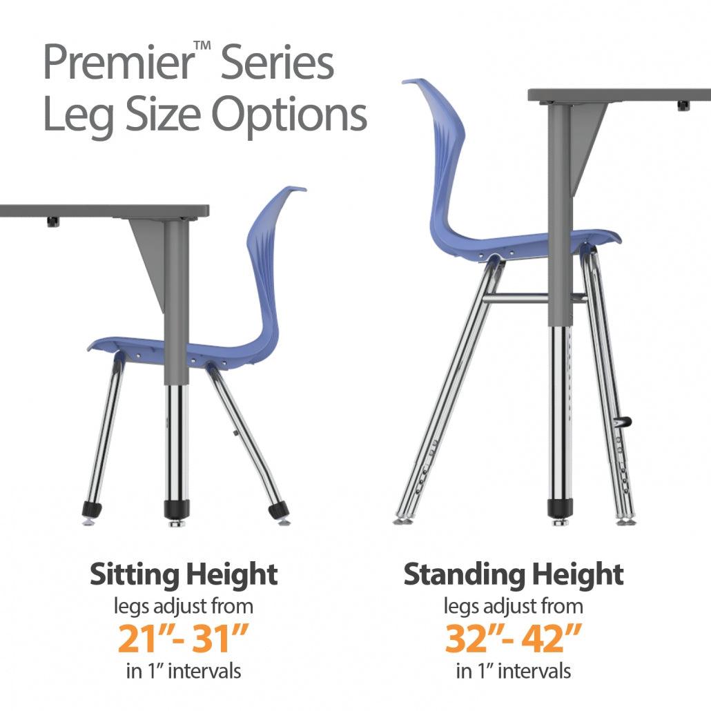 Premier Standing Height Collaborative Classroom Table, 24