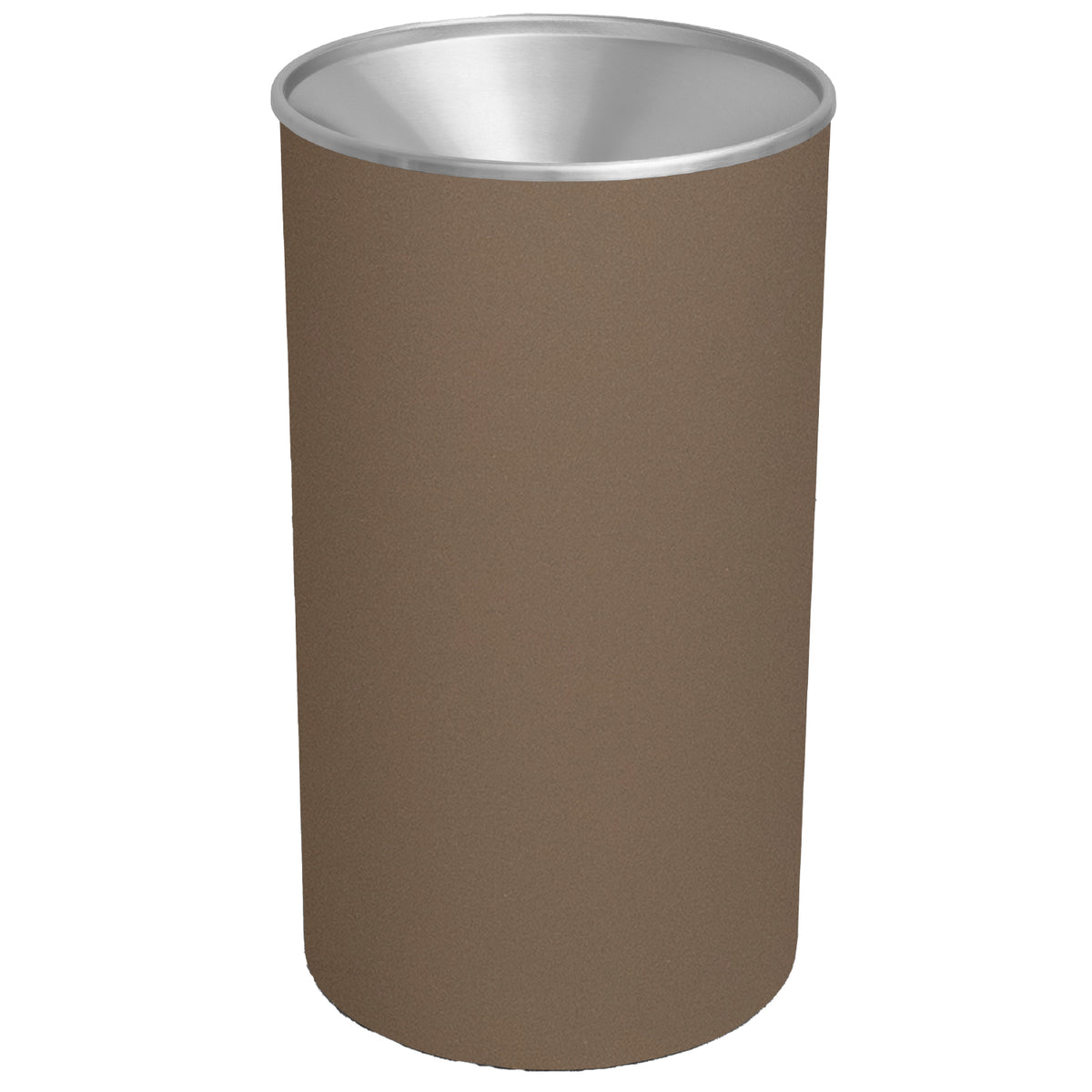 Premier Series 33 Gallon Steel Indoor Waste Receptacle, Textured Finish