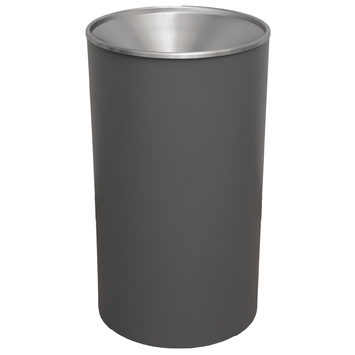 Premier Series 33 Gallon Steel Indoor Waste Receptacle, Textured Finish