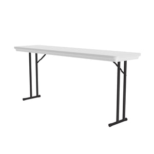 Correll Heavy Duty Commercial Use Blow Molded Folding Table, Fixed 29" Height, 18" x 72"