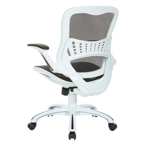 Riley Mesh Seat and Back Manager’s Chair with Padded Flip Arms