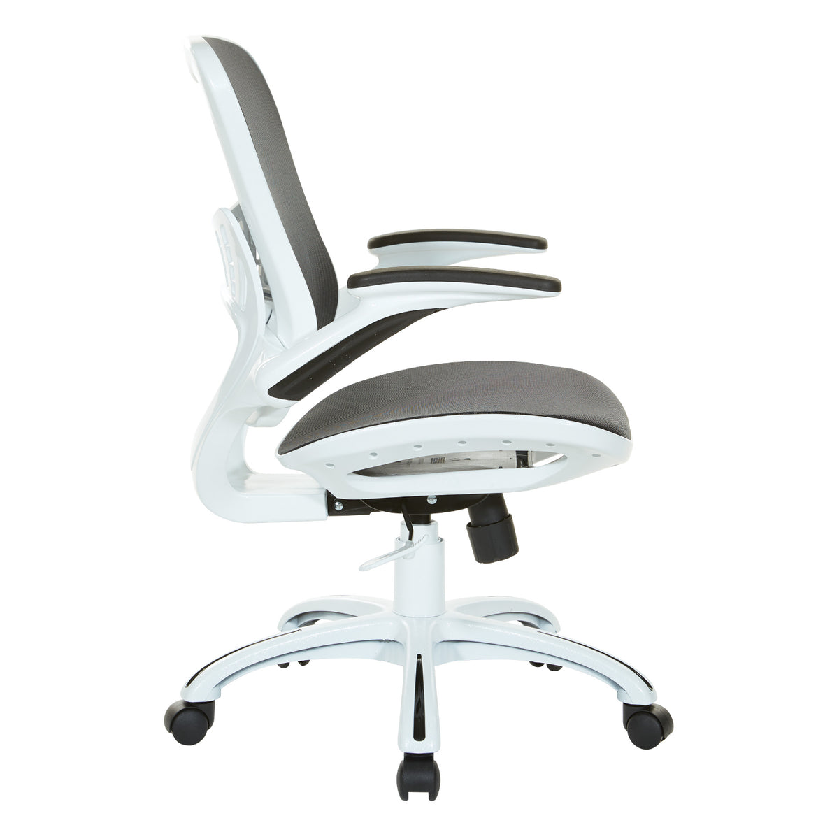 Riley Mesh Seat and Back Manager’s Chair with Padded Flip Arms
