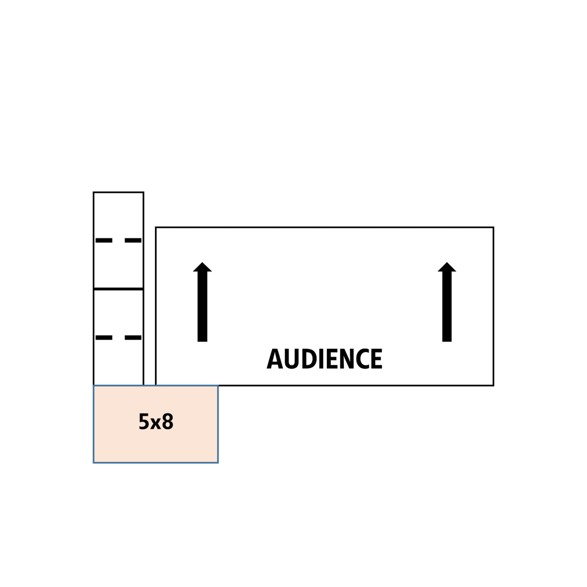 ADA-Compliant Stage Ramp, 5' x 8' Top Platform