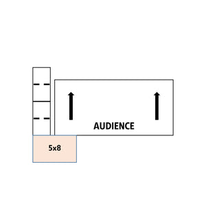 ADA-Compliant Stage Ramp, 5' x 8' Top Platform