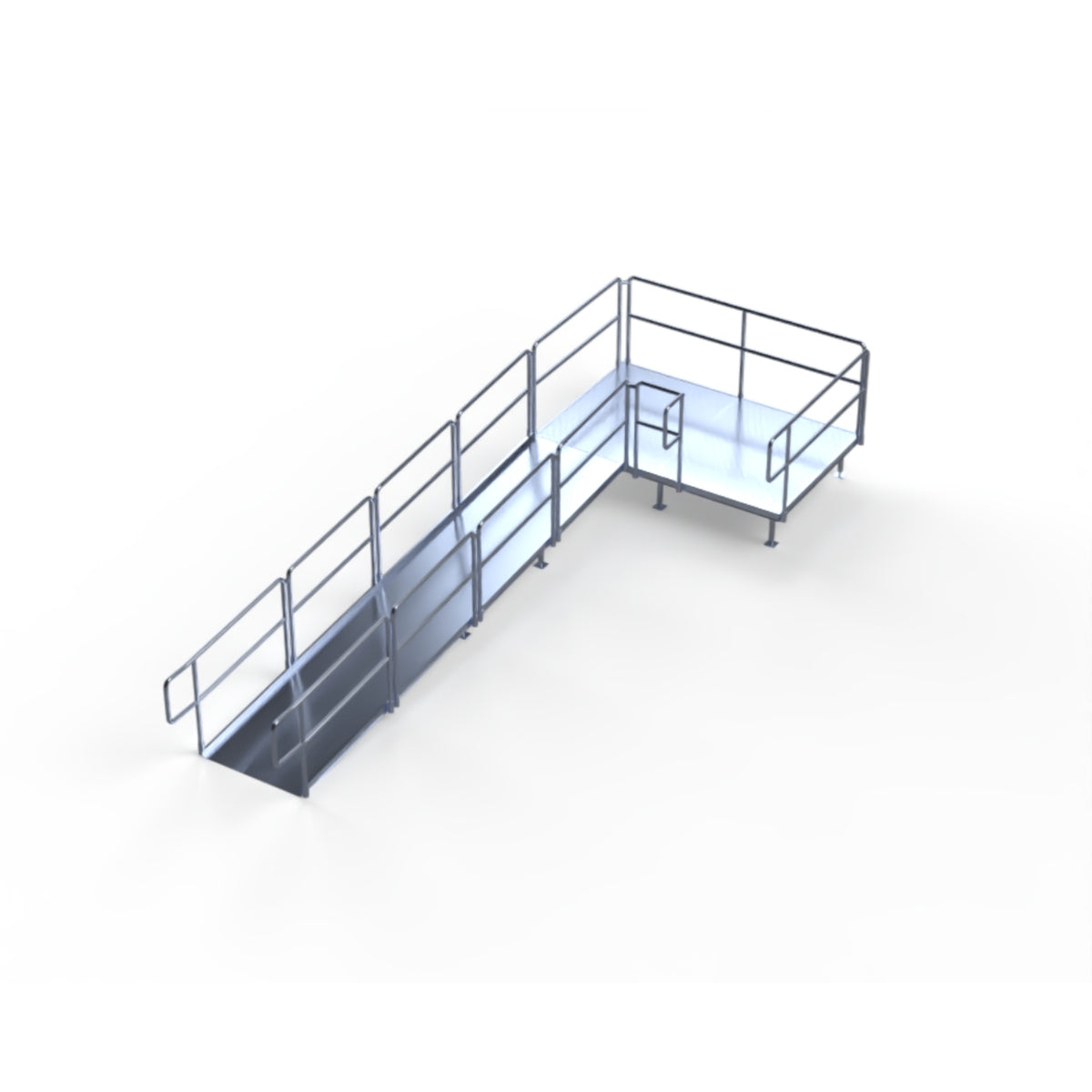 ADA-Compliant Stage Ramp, 5' x 8' Top Platform