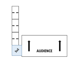 ADA-Compliant Stage Ramp, 5' x 5' Top Platform