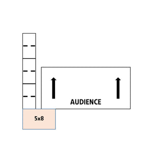 ADA-Compliant Stage Ramp, 5' x 8' Top Platform