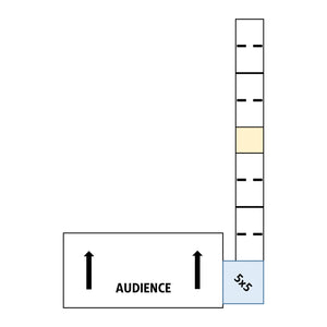 ADA-Compliant Stage Ramp, 5' x 5' Top Platform
