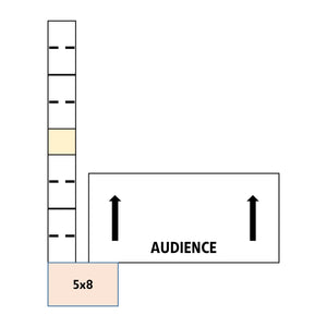 ADA-Compliant Stage Ramp, 5' x 8' Top Platform