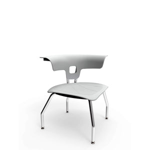 KI Ruckus 4-Leg Chair with Glides, Polypropylene Seat, 15" Seat Height, FREE SHIPPING