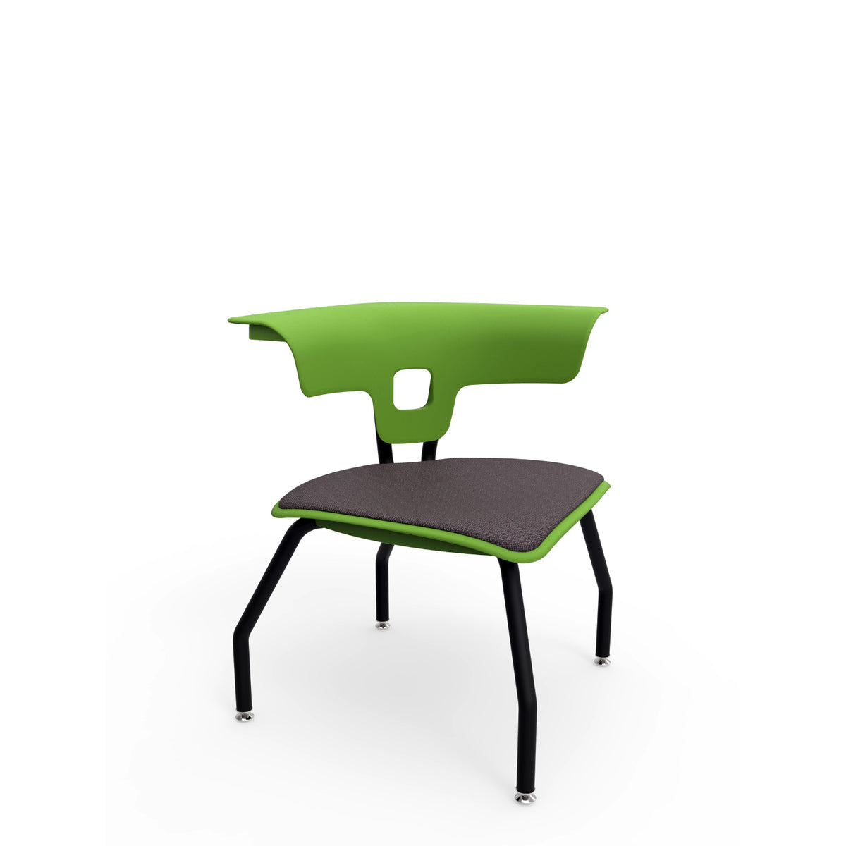 KI Ruckus 4-Leg Chair with Glides, Upholstered Seat, 15" Seat Height, FREE SHIPPING