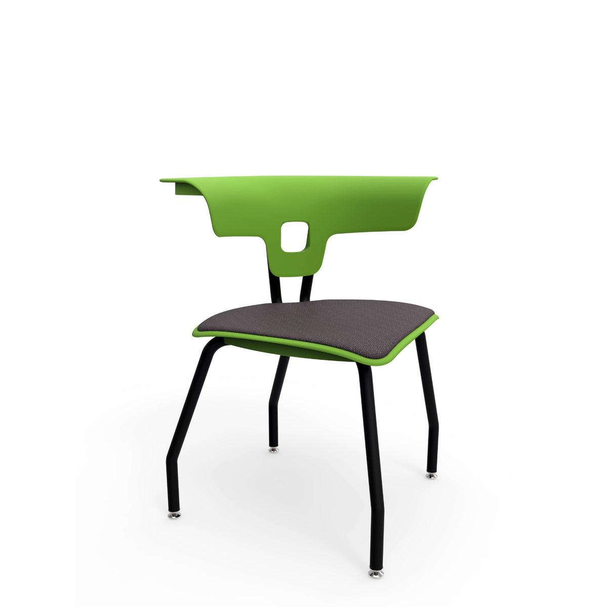 KI Ruckus 4-Leg Chair with Glides, Upholstered Seat, 18" Seat Height, FREE SHIPPING