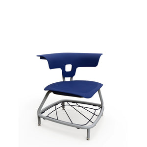 KI Ruckus Stack Chair with Glides and Bookbag Rack, Polypropylene Seat, 15" Seat Height, FREE SHIPPING