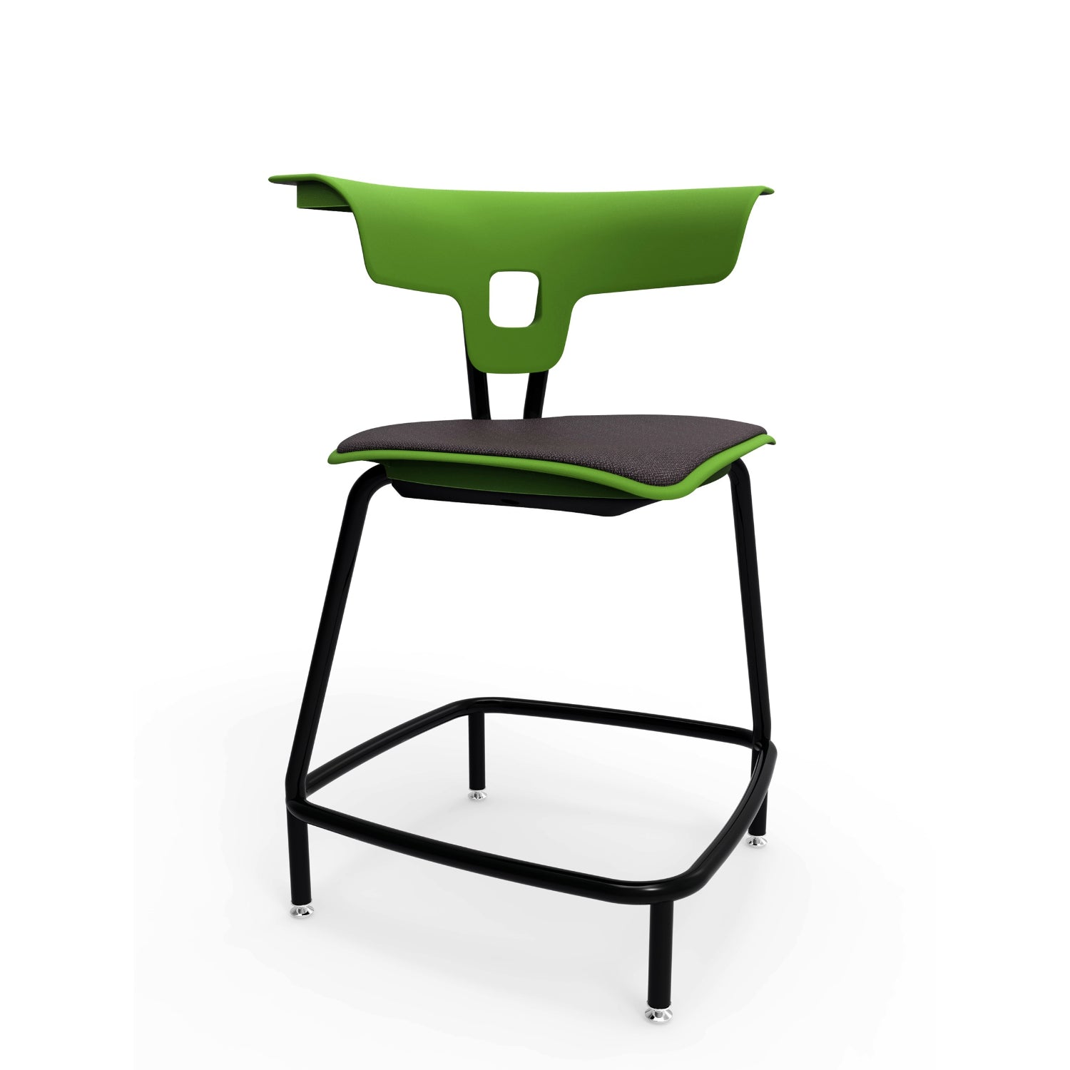 KI Ruckus Stool with Glides, Upholstered Seat, 24" Seat Height, FREE SHIPPING