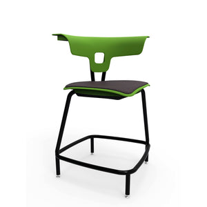 KI Ruckus Stool with Glides, Upholstered Seat, 24" Seat Height, FREE SHIPPING