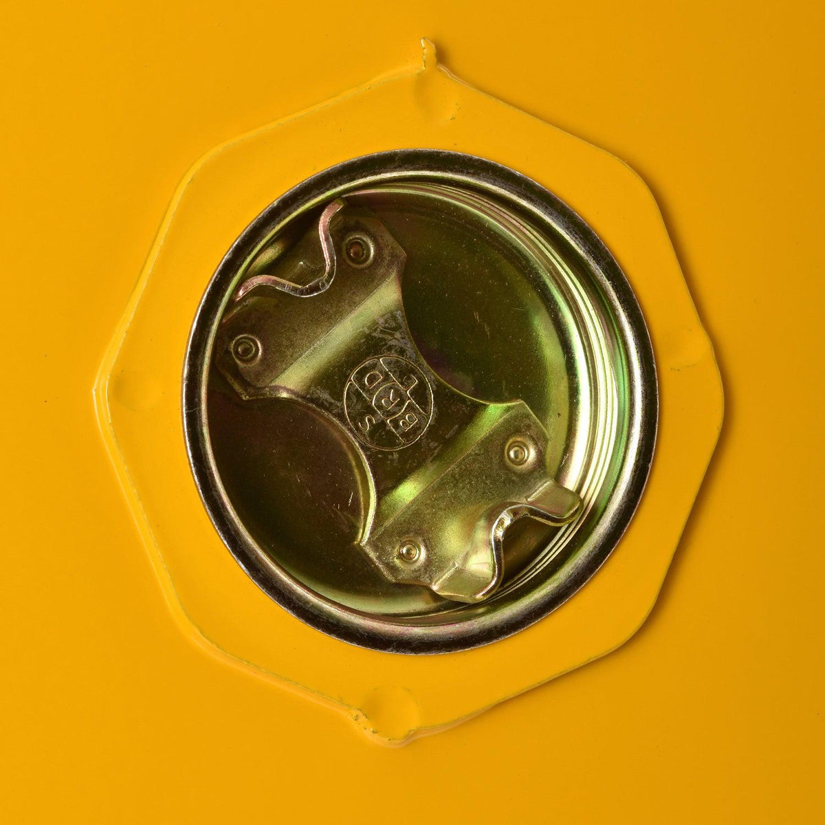 Compact Flammable Safety Cabinet with Single Door, Manual Close, 12 Gallon Capacity, Safety Yellow, 23" W x 18" D x 35" H