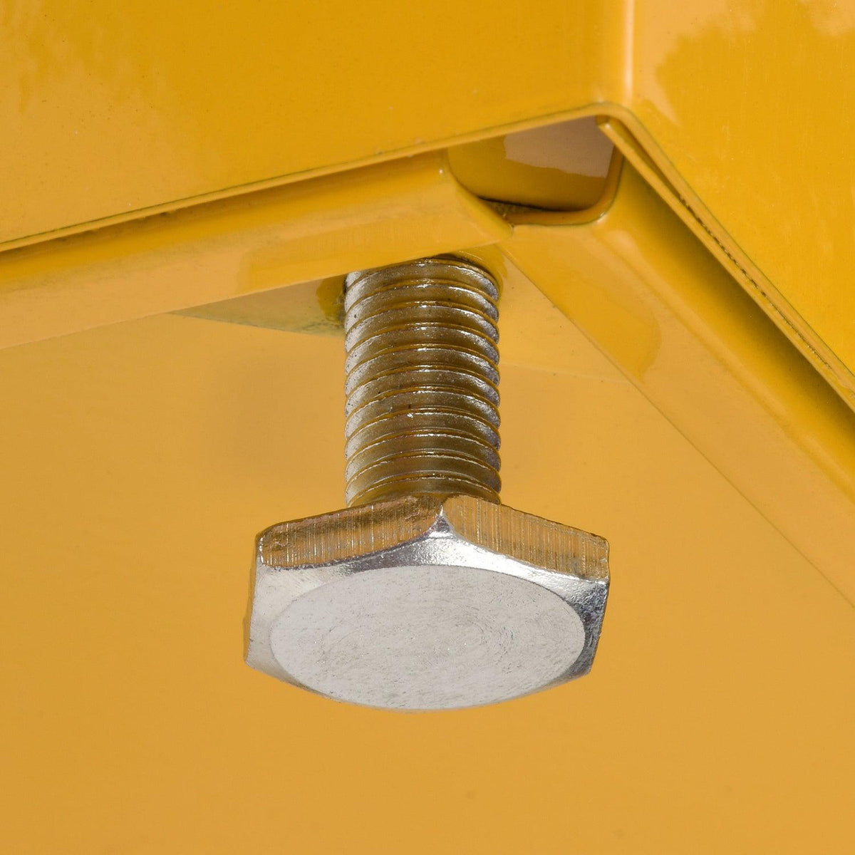 Compact Flammable Safety Cabinet with Single Door, Manual Close, 12 Gallon Capacity, Safety Yellow, 23" W x 18" D x 35" H