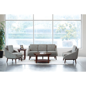 SL4400 Series Mid-Century Loveseat with Coffee Finish Legs