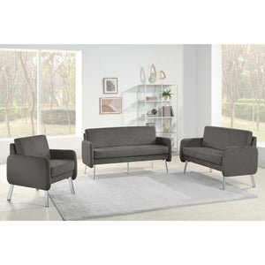 SL5600 Series Sofa with Chrome Finish Legs