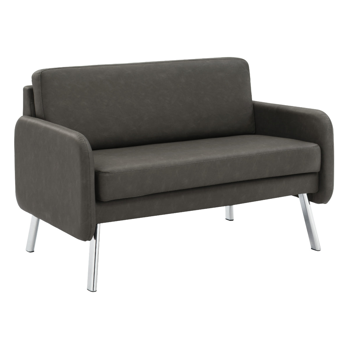 SL5600 Series Loveseat with Chrome Finish Legs