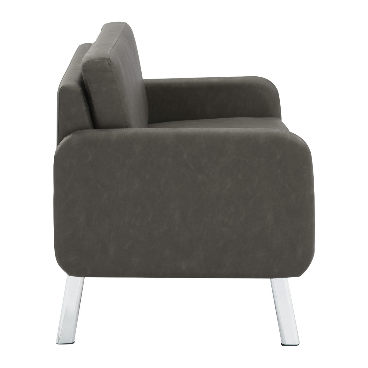 SL5600 Series Loveseat with Chrome Finish Legs