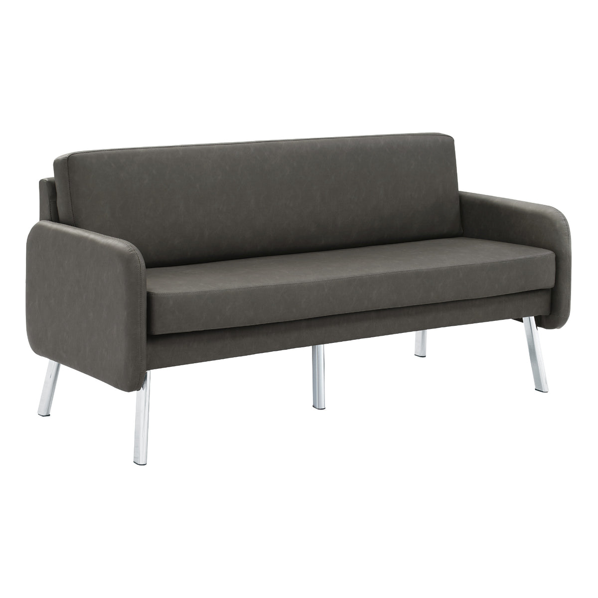 SL5600 Series Sofa with Chrome Finish Legs
