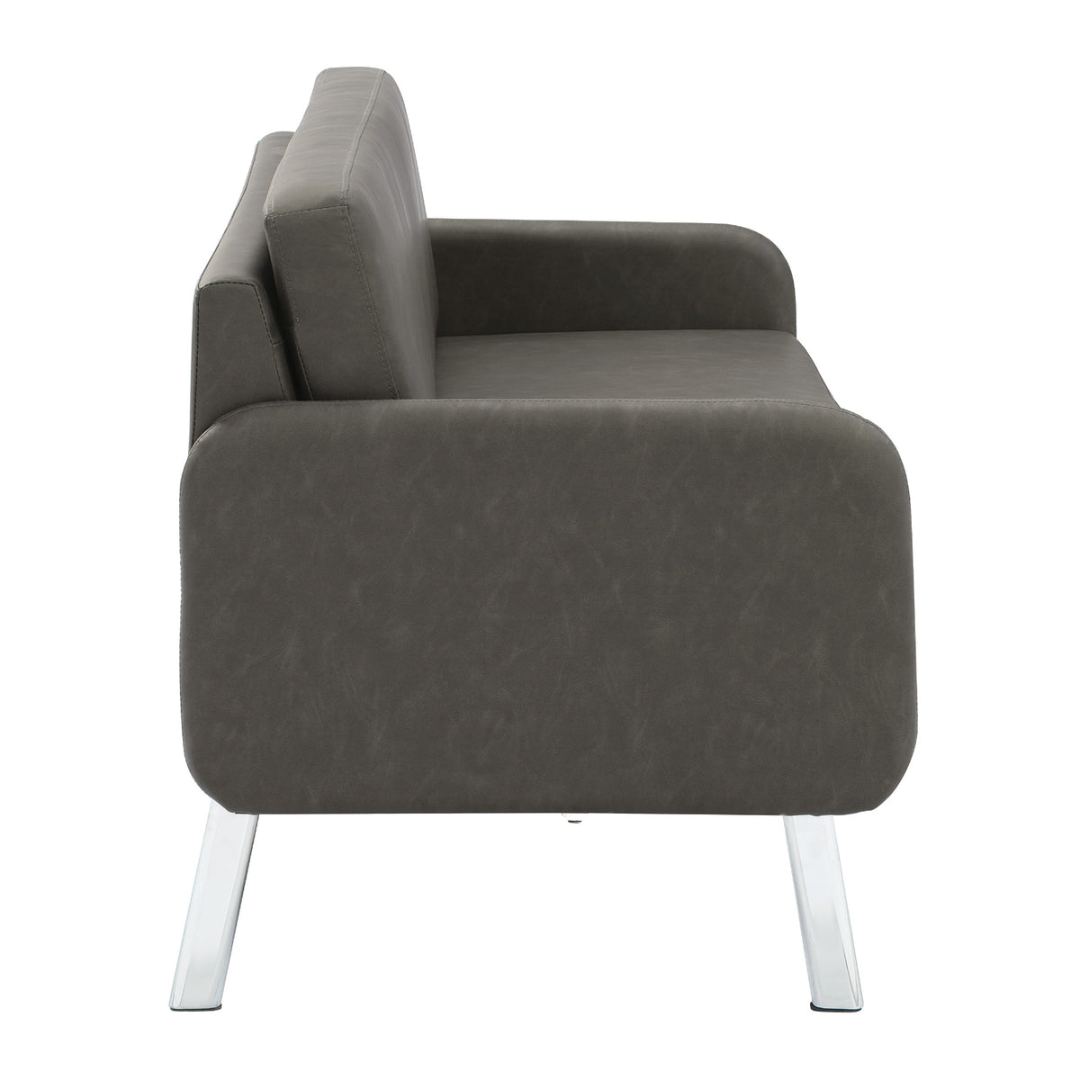 SL5600 Series Sofa with Chrome Finish Legs