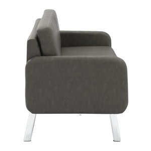 SL5600 Series Sofa with Chrome Finish Legs