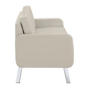 SL5600 Series Sofa with Chrome Finish Legs