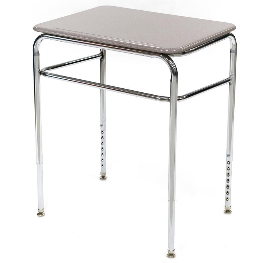 Adjustable Height Student Lecture Desk, Solid Plastic Top