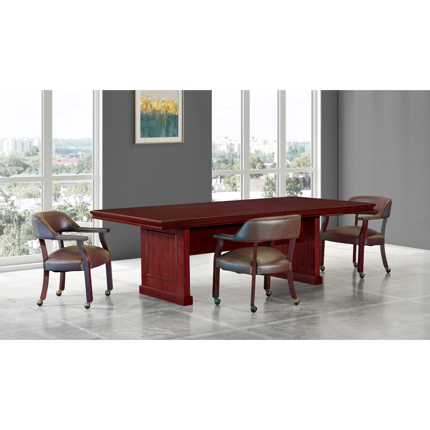 Townsend Traditional Rectangular 8 Ft. Conference Table, 96" x 48" x 30" H