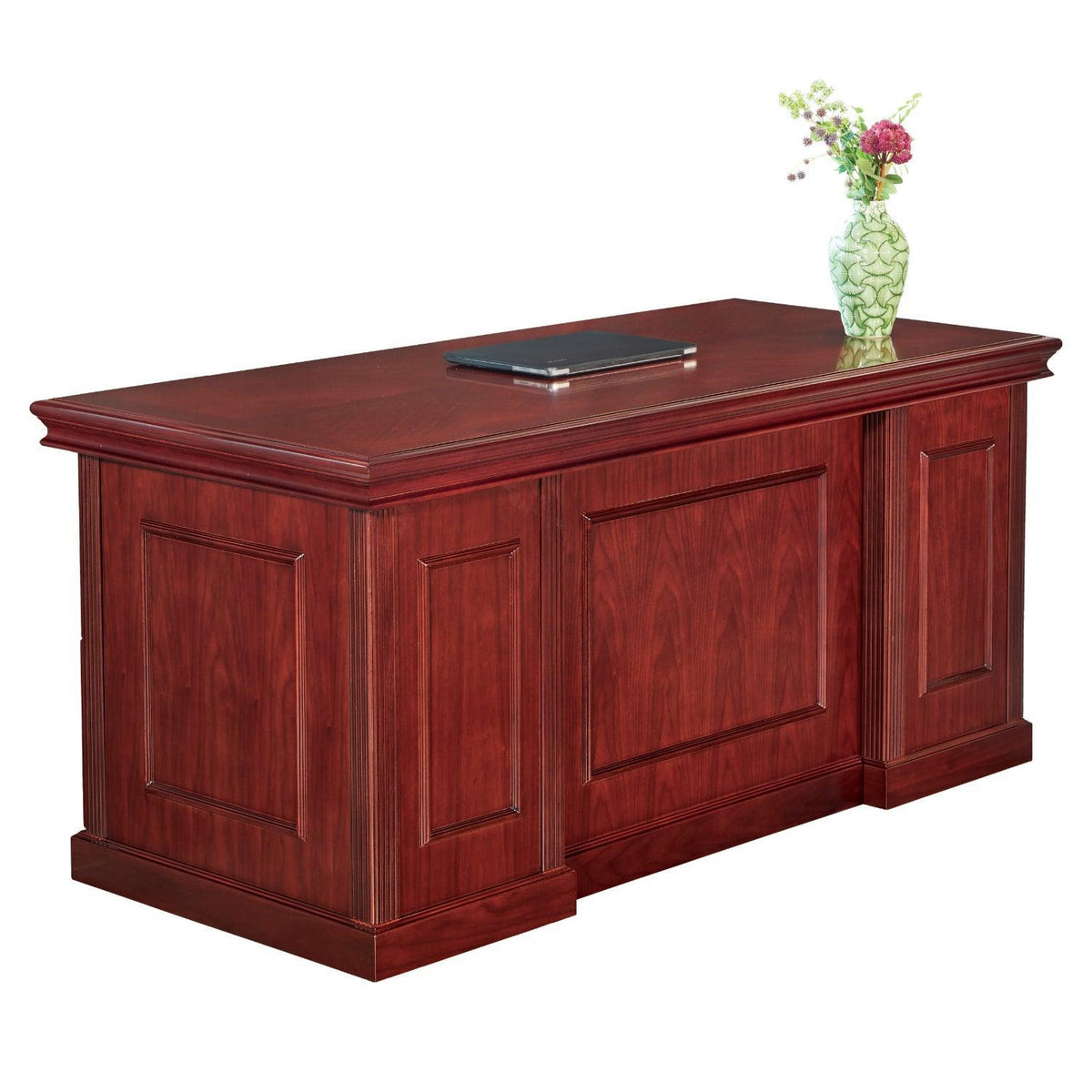 Townsend Traditional Double Pedestal Desk, 66" x 30" x 30" H