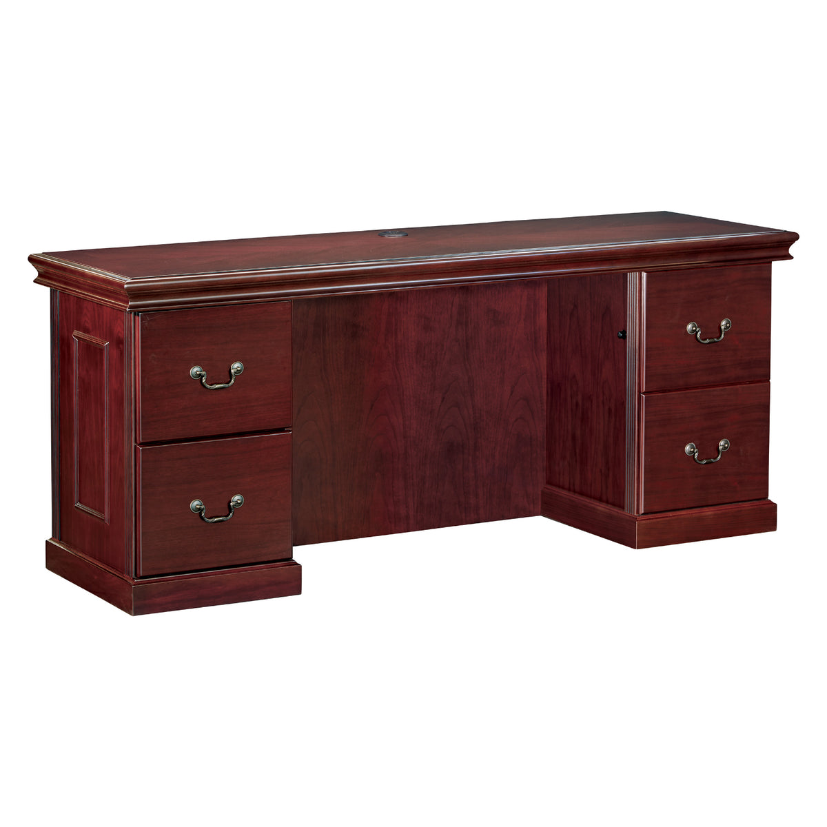 Townsend Traditional Double Pedestal Credenza, 72" x 24" x 30" H