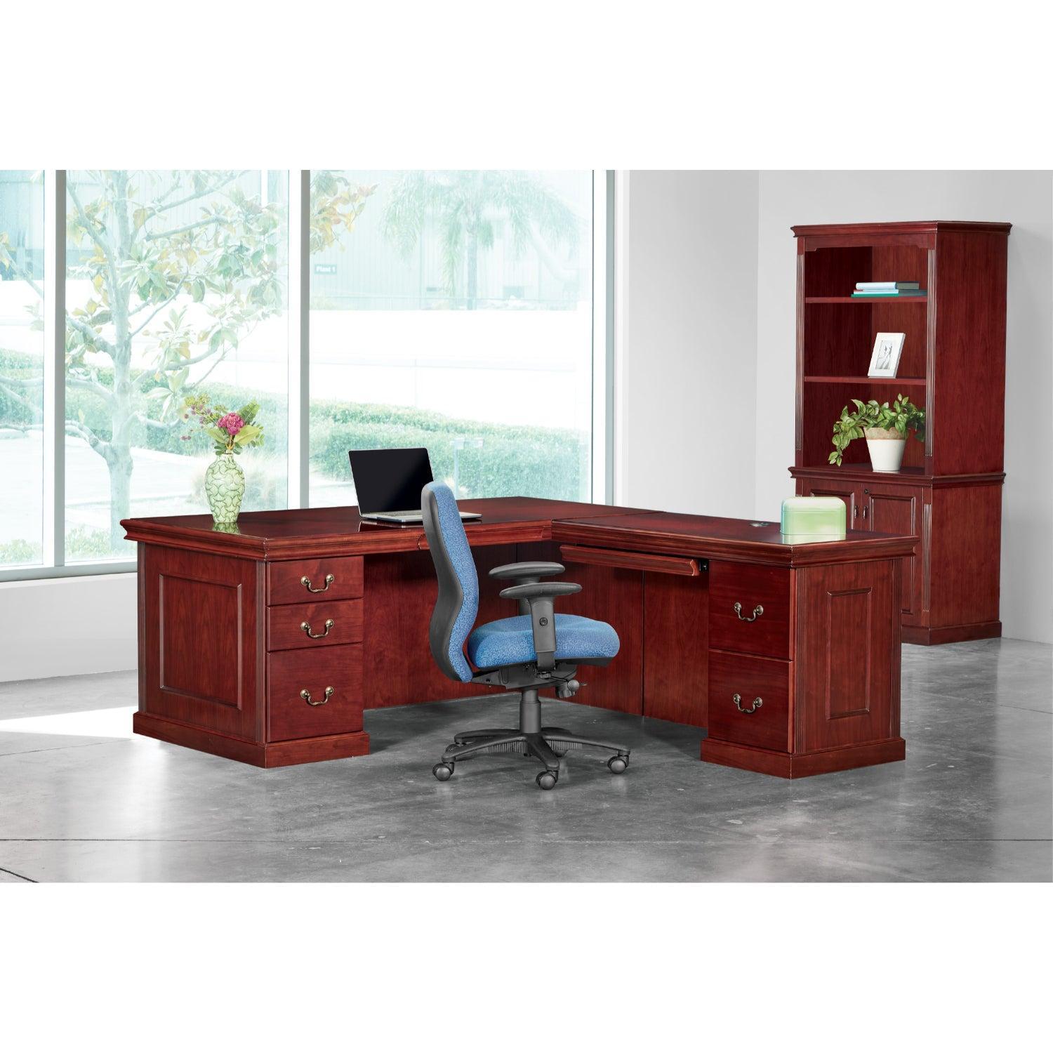 Townsend Traditional L-Shape Desk with Right Return, 72" x 84" x 30" H