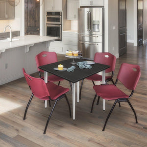 Kahlo 36" Square Breakroom Table with Tapered Legs