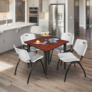 Kahlo 36" Square Breakroom Table with Tapered Legs