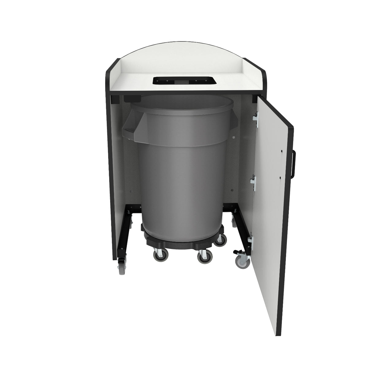 Trash Bin Receptacle, 32 Gallon
